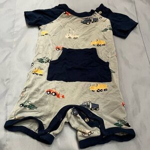 KYTE Romper construction theme 6-12 mos